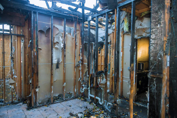 Professional Fire Damage Restoration technician working in Boulder, CO